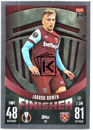 Fotbalová kartička 2023-24 Topps Match Attax UEFA Club Competitions 113 Jarrod Bowen West Ham United