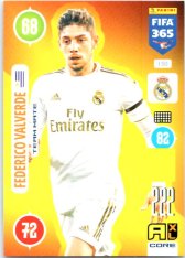 fotbalová karta Panini Adrenalyn XL FIFA 365 2021 Team Mate 150 Federico Valverde Real Madrid CF