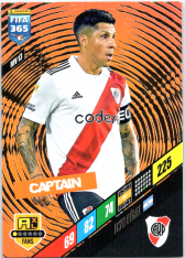 fotbalová karta Panini FIFA 365 2024 Adrenalyn XL RIV13 Enzo Pérez CA River Plate Captain