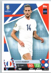 fotbalová karta Topps Match Attax EURO 2024 FRA12 Adrien Rabiot (France)