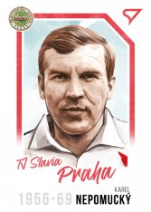 fotbalová kartička 2023 Sportzoo Dekády Portrét P-008 KAREL NEPOMUCKÝ SK Slavia Praha