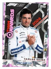 2025 Topps Turbo Attax F1 Williams Racing Topps Awards  284 Carlos Sainz-Paralel Pink