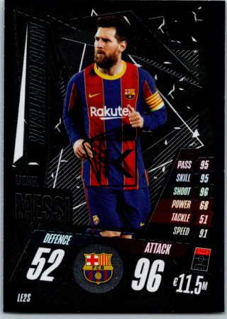 2019-2020 Topps Match attax limited edition Silver LE2S Lionel Messi FC Brcelona