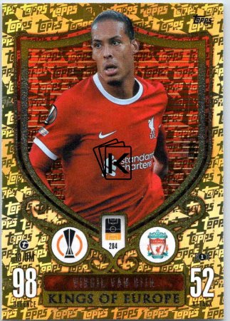 2023-24 Topps Match Attax EXTRA UEFA Club Competition Kings of Europe 284 Virgil van Dijk (Liverpool)