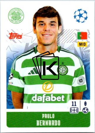 2024-25 Topps Champions League 142 Paulo Bernardo (Celtic FC)