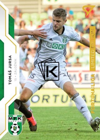 fotbalová kartička SportZoo 2020-21 Fortuna Liga Gold Limited 164 Tomáš Jursa MFK Karviná /99