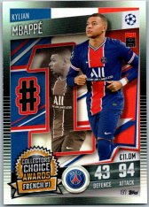 fotbalová kartička 2020-21 Topps Match Attax 101 Champions League Collectors´Choice 197 Kylian Mbappe PSG