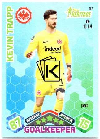 Fotbalová kartička 2023-24 Topps Match Attax UEFA Club Competitions Heritage 467 Kevin Trapp	Eintracht Frankfurt
