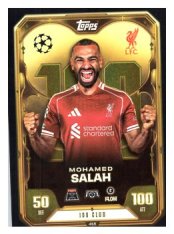 fotbalová kartička 2025-26 Topps Match Attax UCC 100 Club 466 Mohamed Salah (Liverpool)