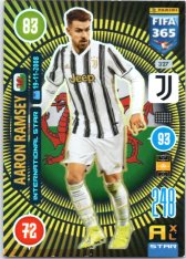 fotbalová karta Panini Adrenalyn XL FIFA 365 2021 International Stars 327 Aaron Ramsey Juventus