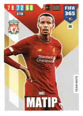 Fotbalová kartička Panini Adrenalyn XL FIFA 365 - 2020 Team Mate 36 Joel Matip Liverpool FC