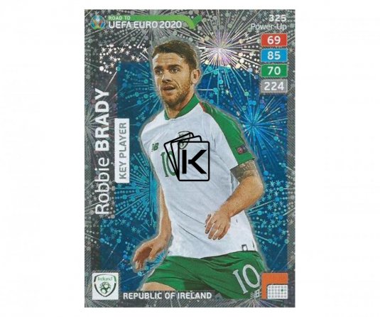 Fotbalová kartička Panini Adrenalyn XL Road to EURO 2020 - Key Player - Robbie Brady - 325