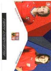 fotbalová kartička 2022 Pro Arena Repre v srdcích Team Chemistry TCH4 Radoslav Kováč - Tomáš Ujfaluši