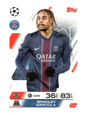 fotbalová kartička 2025-26 Topps Match Attax UCC 240 Bradley Barcola (Paris Saint-Germain)