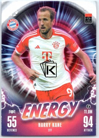 2023-24 Topps Match Attax EXTRA UEFA Club Competition Energy 277 Harry Kane (FC Bayern München)