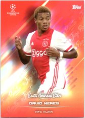 fotbalová kartička 2021 Topps O Jogo Bonito David Neres AFC Ajax