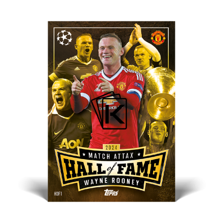 fotbalová kartička 2024-25 Topps Match Attax UEFA Club Competitions Hall of Fame HOF1 Wayne Rooney (Manchester United)