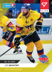 Hokejová kartička SportZoo 2021-22 Live L-034 Jiří Novotný HC Motor České Budějovice