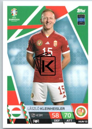 fotbalová karta Topps Match Attax EURO 2024 HUN13 László Kleinheisler (Hungary)