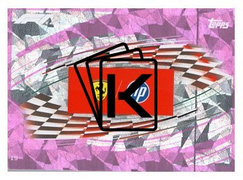 2025 Topps Turbo Attax F1Scuderia Ferrari HP 19 Team Logo-Paralel Pink