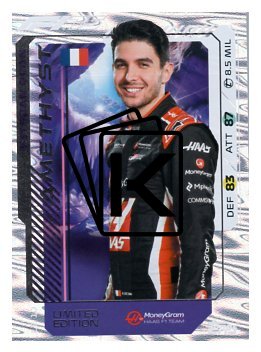 2025 Topps Turbo Attax F1 Moneygram Haas Limited Edition Amethyst LE10 Esteban Ocon