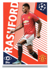 2020-21 Topps Champions League samolepka MUN2 Marcus Rashford Manchester United