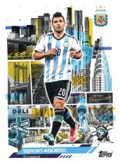 fotbalová kartička 2025-26 Topps Team Set Argentina AFA in the Apple 45 Sergio Agüero