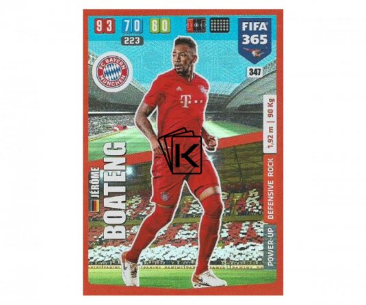 Fotbalová kartička Panini FIFA 365 – 2020 Defensive Rock 347 Jerome Boateng FC Bayern Munchen
