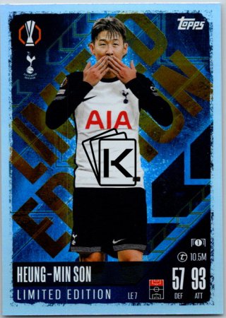 fotbalová kartička 2024-25 Topps Match Attax UEFA Club Competitions Limited Edition LE7 Heung-Min Son (Tottenham Hotspur)