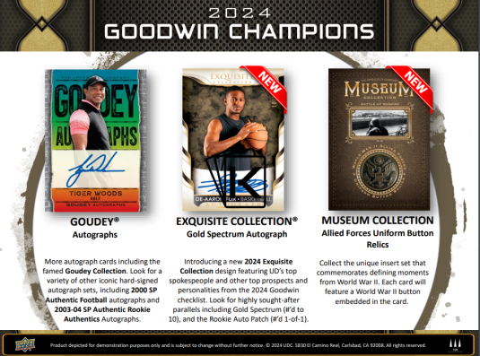 2024 Upper Deck Goodwin Champions Hobby Balíček