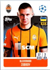 2024-25 Topps Champions League 206 Oleksandr Zubkov (FC Shakhtar Donetsk)