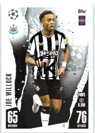 Fotbalová kartička 2023-24 Topps Match Attax UEFA Club Competitions 73	Joe Willock Newcastle United