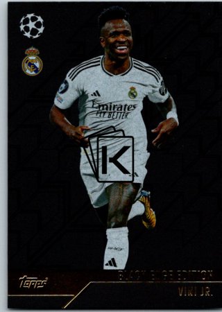 fotbalová kartička 2024-25 Topps Match Attax UEFA Club Competitions Topps Black Edge Edition BE5 Vini Jr.  (Real Madrid CF)