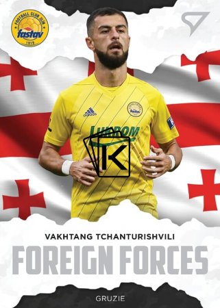 fotbalová kartička SportZoo 2020-21 Fortuna Liga Foreign Forces 9 Vakhtang Tchanturishvili FC Fastav Zlín