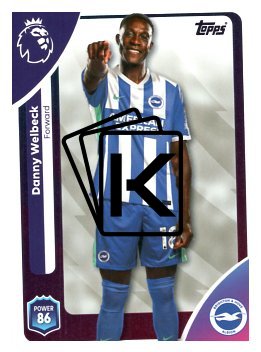 fotbalová kartička 2025-26 Topps  Premier League 85 Danny Welbeck (Brighton & Hove Albion)