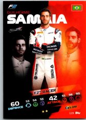 2021 Topps Formule 1 Turbo Attax 119 Guilherme Samaia Team Card Charouz Racing System