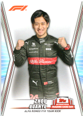 sběratelská karta F1 2023 NTCD-F18 Zhou Guanyu Alfa Romeo