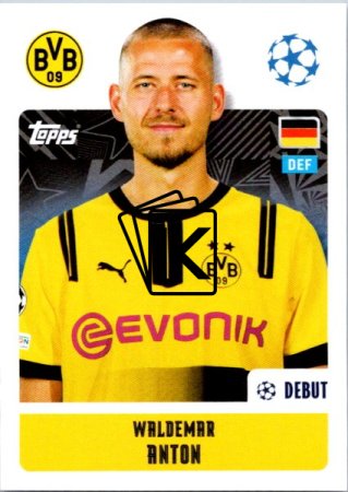 2024-25 Topps Champions League 129 Waldemar Anton (Borussia Dortmund)