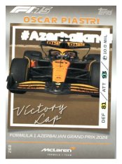 2025 Topps Turbo Attax F1  McLaren Victory Lap HP 268 Oscar Piastri