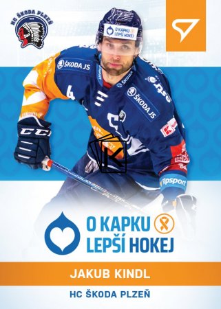 hokejová kartička 2021-22 SportZoo Live Tipsport Extraliga O Kapku Lepší Hokej  KN-04 Jakub Kindl HC Škoda Plzeň /35