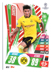 fotbalová kartička 2020-21 Topps Match Attax Champions League HU13 Jadon Sancho Borussia Dortmund
