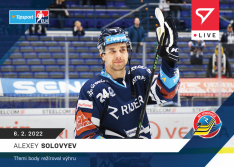 Hokejová kartička SportZoo 2021-22 Live L-096 Alexey Solovyev HC Vítkovice Ridera /51