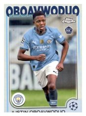 fotbalová kartička 2024-25 Topps Chrome Refractor 144 - Justin Oboavwoduo RC