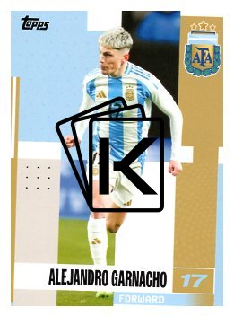 fotbalová kartička 2024-25 Topps Argentina Team Set 21 Alejandro Garnacho