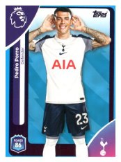 fotbalová kartička 2025-26 Topps  Premier League 255 Pedro Porro (Tottenham Hotspur)-PARALLEL Blue