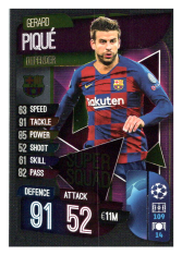Fotbalová kartička 2019-2020 Topps Match Attax Champions League Super Squad Gerard Pique SS5 FC Barcelona