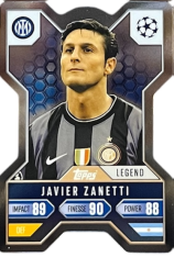 Fotbalová kartička 2024-25 Topps Match Attax EXTRA UEFA Chrome X 8 Javier Zanetti (FC Internazionale Milano)