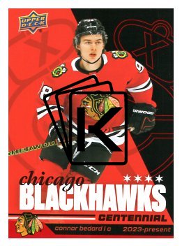 2025-26 Upper Deck Centennial Chicago Blackhawks 2 Connor Bedard