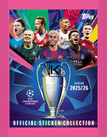 2025-26 Topps UEFA Champions League Balíček Samolepek