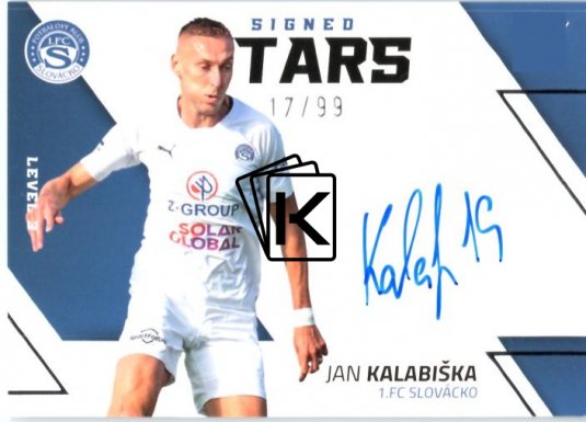 2022-23  Sprotzoo Fortuna Liga Singed Stars Level 3 Jan Kalabiška 1.FC Slovácko